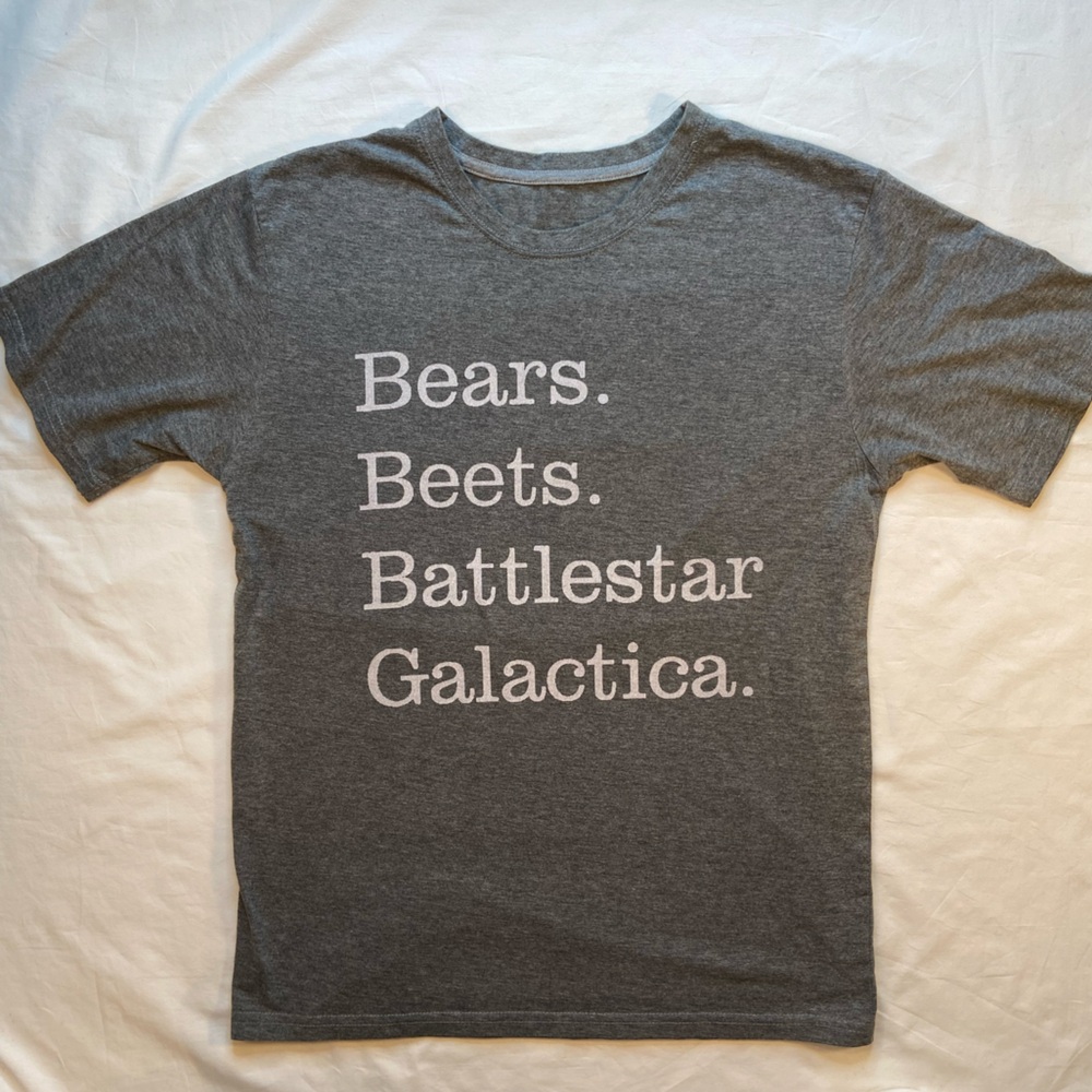 The Office Tee Shirt Bears.‎ Beets. Battlestar Gallactica. Size Medium